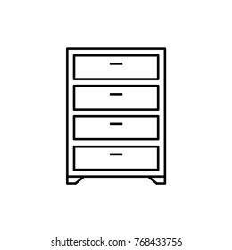 wardrobe icon illustration isolated vector sign symbol