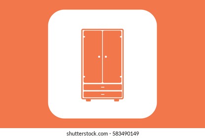 wardrobe icon illustration vector
