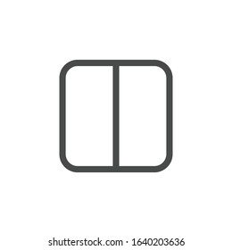 Wardrobe icon isolated on white background. Cabinet furniture symbol modern, simple, vector, icon for website design, mobile app, ui. Vector Illustration