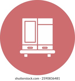 Wardrobe Icon Symbol Art Sign