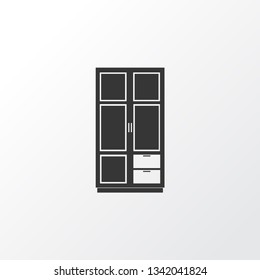 Wardrobe icon symbol. Premium quality isolated closet element in trendy style.
