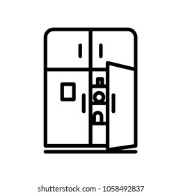 Wardrobe icon vector