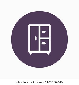 wardrobe icon vector