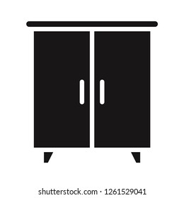 Wardrobe icon vector