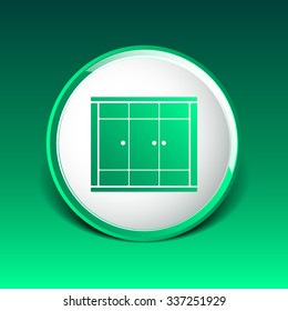 wardrobe icon vector button logo symbol concept.