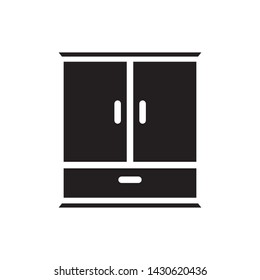wardrobe icon vector design simple template