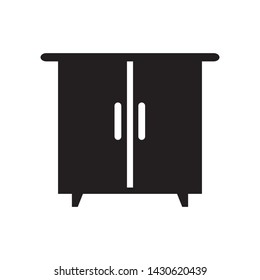wardrobe icon vector design simple template