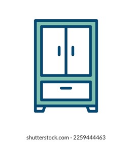 wardrobe icon vector design template in white background