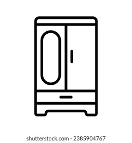 wardrobe icon vector design template simple and clean