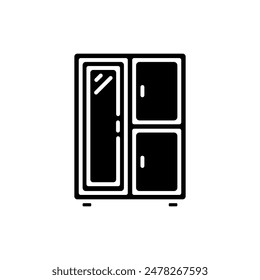 wardrobe icon vector design template elegant style