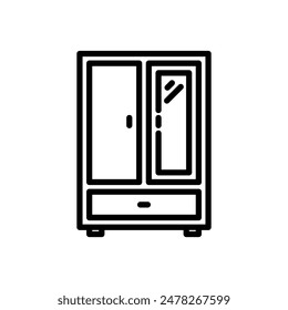 wardrobe icon vector design template elegant style