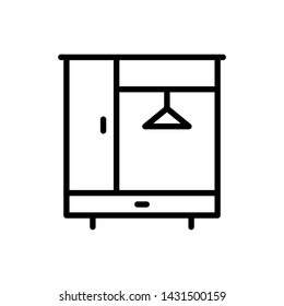 Wardrobe icon vector design templates