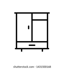 Wardrobe icon vector design templates