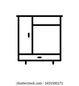 Wardrobe icon vector design templates