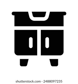 wardrobe icon. vector glyph icon for your website, mobile, presentation, and logo design.