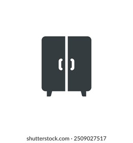 Wardrobe icon, Wardrobe vector illustration