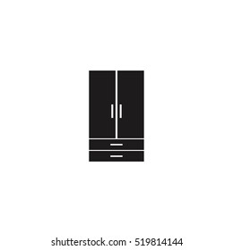 wardrobe icon. vector illustration, can be used for mobile and web design