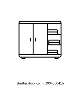 Wardrobe Icon Vector Illustration Design 