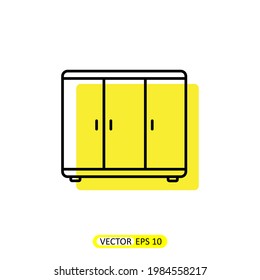 Wardrobe Icon Vector Illustration Design
