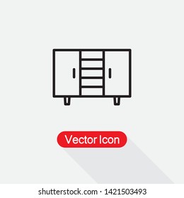 Wardrobe Icon Vector Illustration Eps10