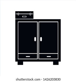 Wardrobe icon. Vector illustration. Eps10