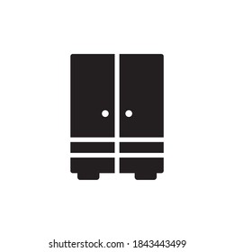 Wardrobe Icon Vector Illustration Flat Design