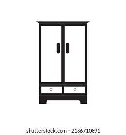 wardrobe icon vector illustration logo design