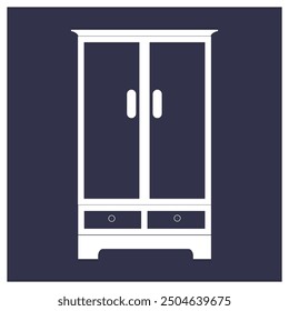 wardrobe icon vector illustration logo design