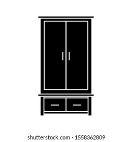 wardrobe icon vector illustration on white background
