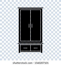 wardrobe icon vector illustration on white background