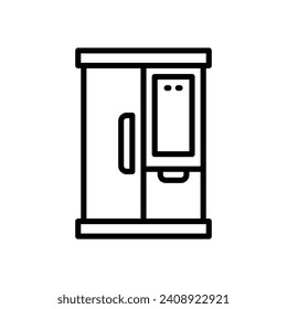 wardrobe icon. vector line icon for your website, mobile, presentation, and logo design.