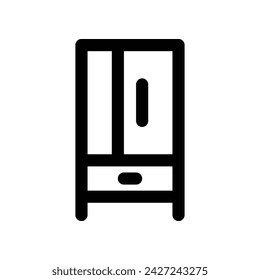 wardrobe icon. vector line icon for your website, mobile, presentation, and logo design.