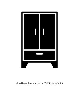 Wardrobe icon vector on trendy design