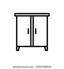 Wardrobe icon vector on trendy design