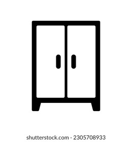 Wardrobe icon vector on trendy design
