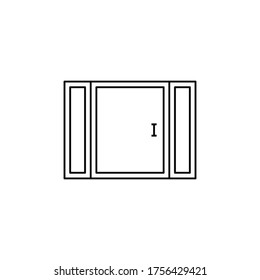 wardrobe icon vector sign symbol isolated