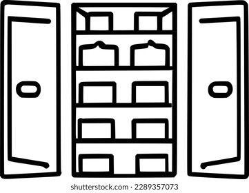Kleidersymbol, Vektorsymbol, Design-Illustration