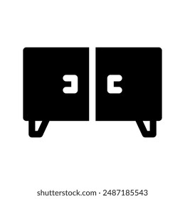 Wardrobe Icon Vector Symbol Design Illustration