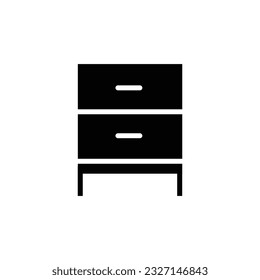 Wardrobe icon in vector in white background
