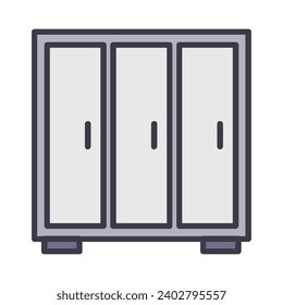 Vestuario ilustrado sobre fondo blanco