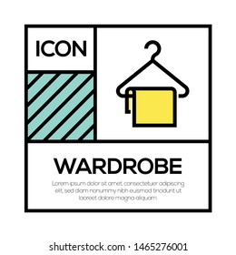 WARDROBE AND ILLUSTRATION ICON CONCEPT