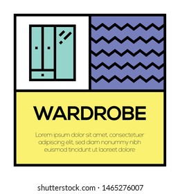 WARDROBE AND ILLUSTRATION ICON CONCEPT