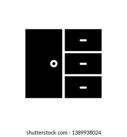 Wardrobe, interior icon. Can be used for web, logo, mobile app, UI, UX.