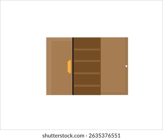  wardrobe isolated on white .