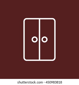 wardrobe line icon