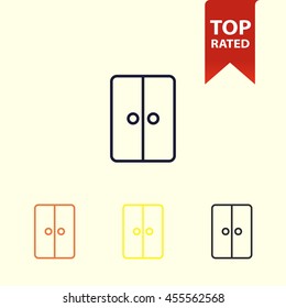 wardrobe line icon