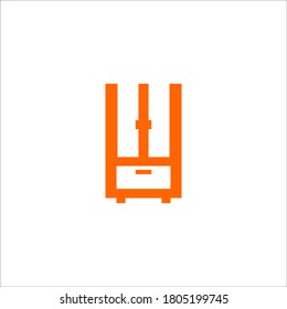 wardrobe logo design vector sign 