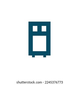 wardrobe logo design vector sign