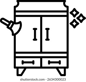 Wardrobe New Creative Icon Design Vector