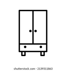 wardrobe new icon vector interior